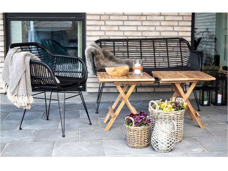 House Nordic Gartentisch 50 x 50 x 50 cm, Natur