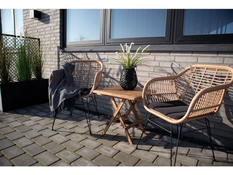 House Nordic Gartentisch 50 x 50 x 50 cm, Natur