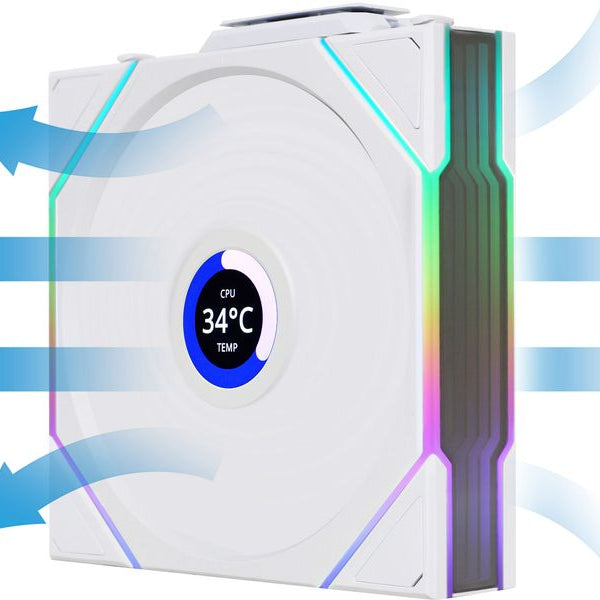 Lian Li PC-Lüfter Uni Fan TL LCD Reverse Blade Weiss