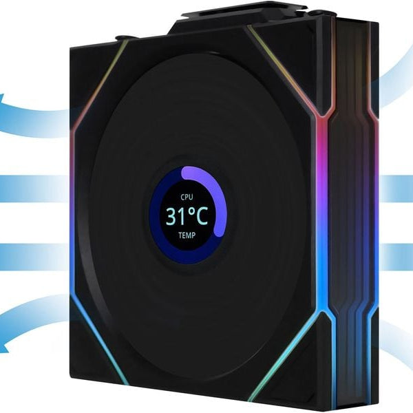 Lian Li PC-Lüfter Uni Fan TL LCD Reverse Blade Schwarz