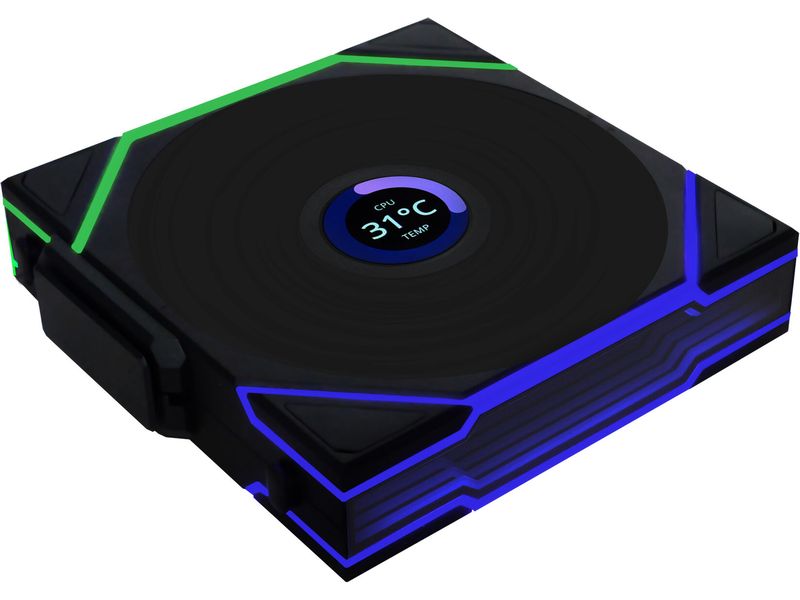 Lian Li PC-Lüfter Uni Fan TL LCD Reverse Blade Schwarz