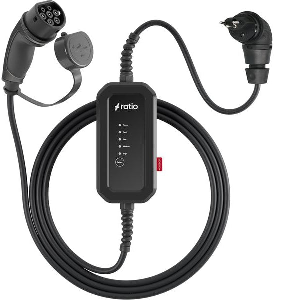 Ratio Electric Ladekabel Electric Notladekabel T13 - Typ 2