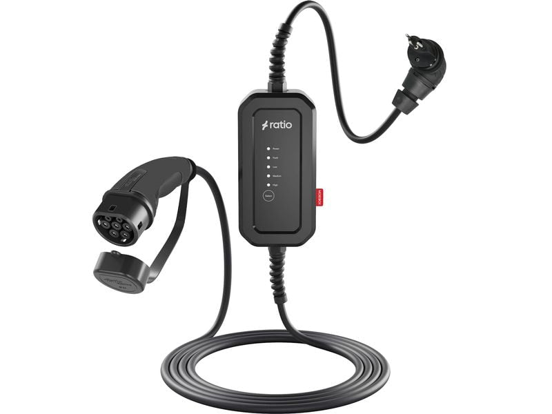 Ratio Electric Ladekabel Electric Notladekabel T13 - Typ 2