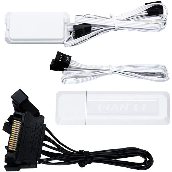 Lian Li PC-Lüfter Uni Fan TL LCD 3 er-Pack inkl. Controller, Weiss