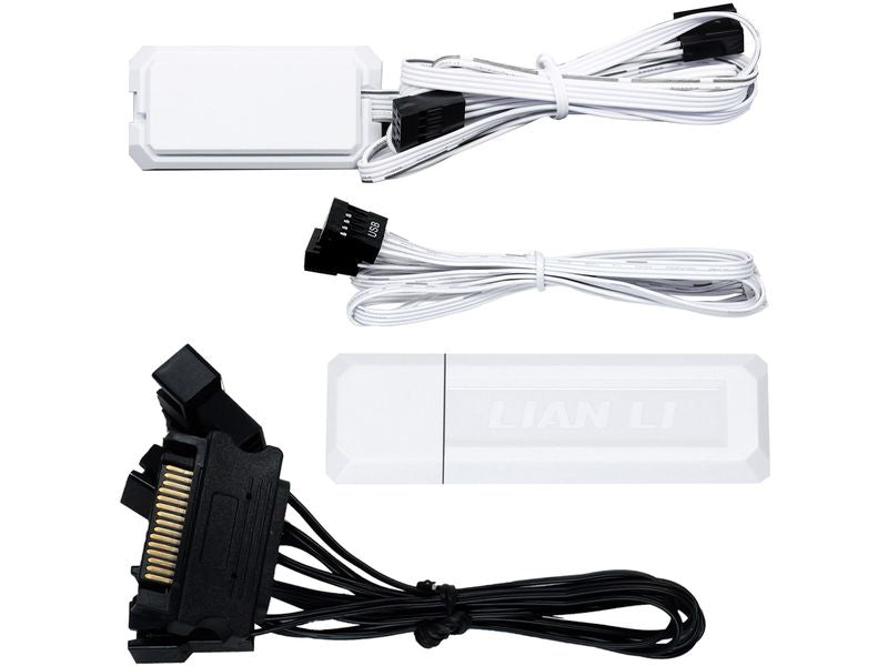 Lian Li PC-Lüfter Uni Fan TL LCD 3 er-Pack inkl. Controller, Weiss