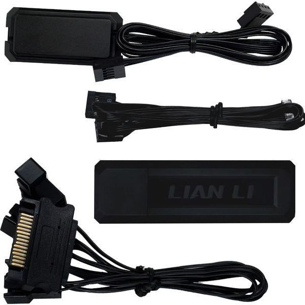 Lian Li PC-Lüfter Uni Fan TL LCD 3 er-Pack inkl. Controller, Schwarz
