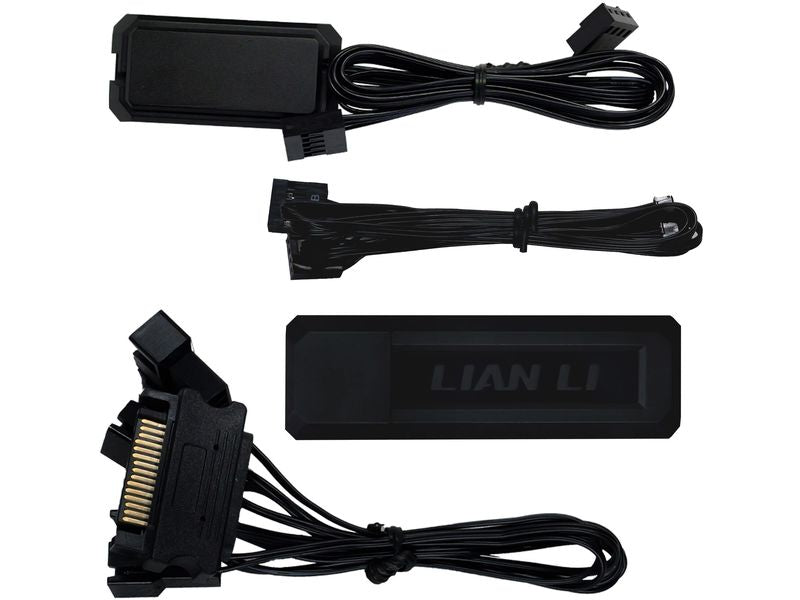 Lian Li PC-Lüfter Uni Fan TL LCD 3 er-Pack inkl. Controller, Schwarz
