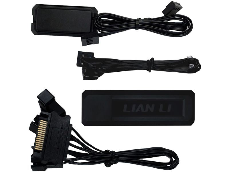 Lian Li PC-Lüfter Uni Fan TL LCD 3 er-Pack inkl. Controller, Schwarz