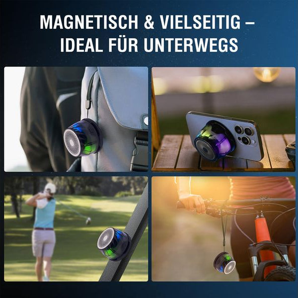 4smarts Bluetooth Lautsprecher SoundCharge MagSafe Schwarz