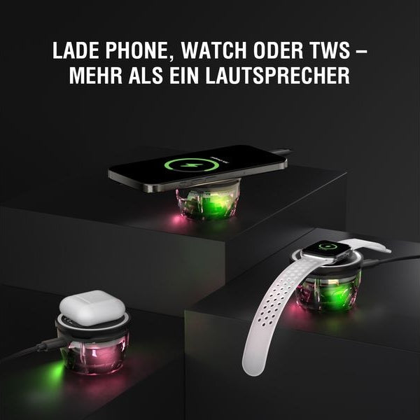 4smarts Bluetooth Lautsprecher SoundCharge MagSafe Schwarz