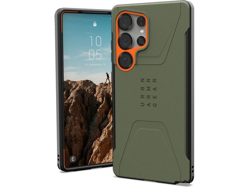 UAG Back Cover Civilian Galaxy S25 Ultra Olive drab/orange