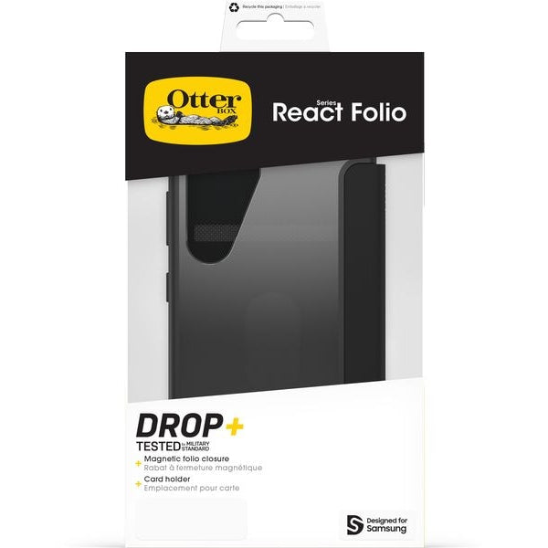 Otterbox Back Cover React Folio Galaxy S25 Transparent Schwarz