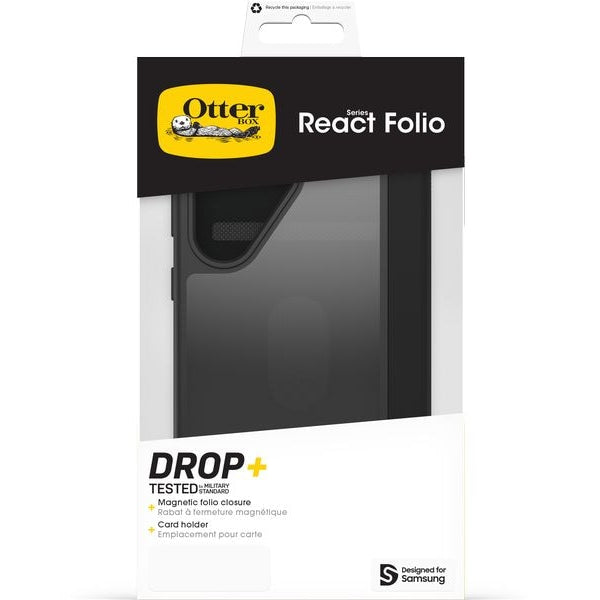 Otterbox Back Cover React Folio Galaxy S25 Ultra Transparent Schwarz