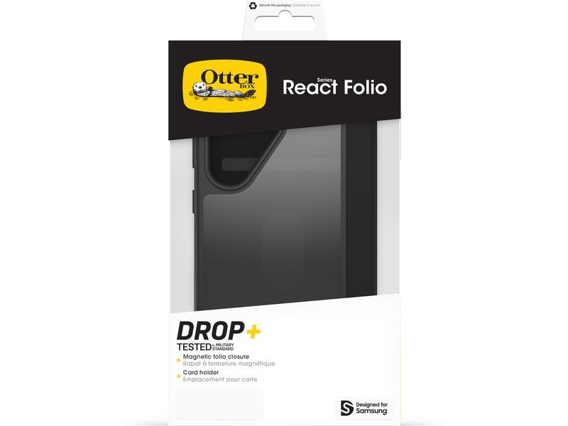 Otterbox Back Cover React Folio Galaxy S25 Ultra Transparent Schwarz