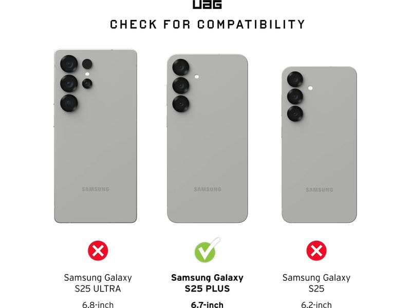 UAG Back Cover Essential Armor Galaxy S25+ Black