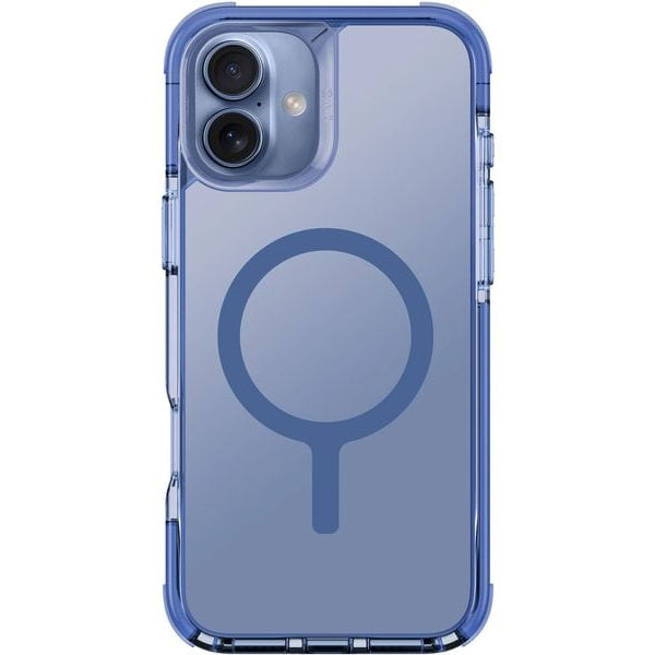 Uniq Back Cover Combat Hybrid iPhone 16 Plus Blau