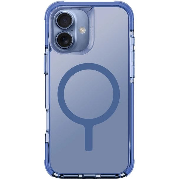 Uniq Back Cover Combat Hybrid iPhone 16 Maglick Blau