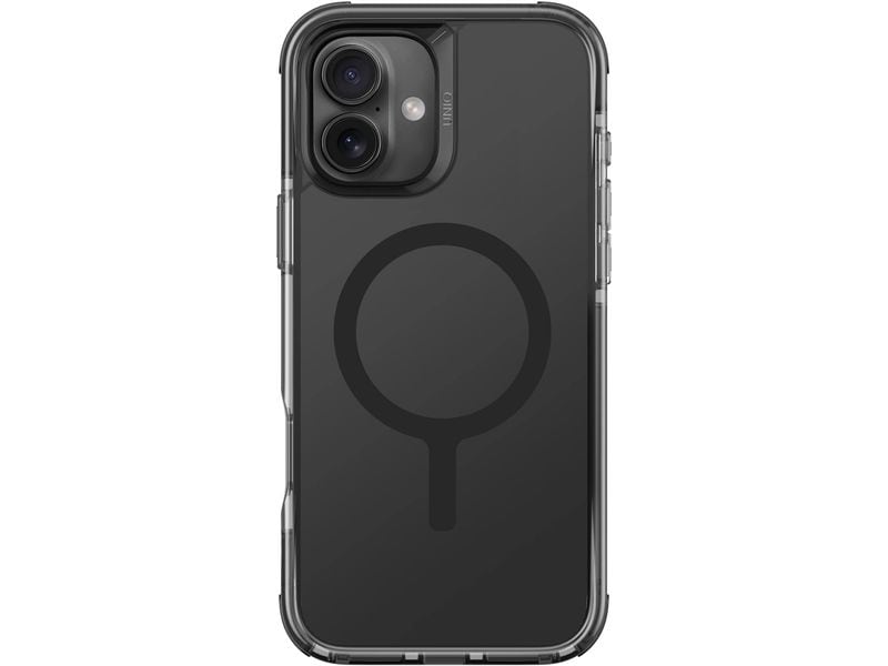 Uniq Back Cover Combat Hybrid iPhone 16 Maglick Carbon
