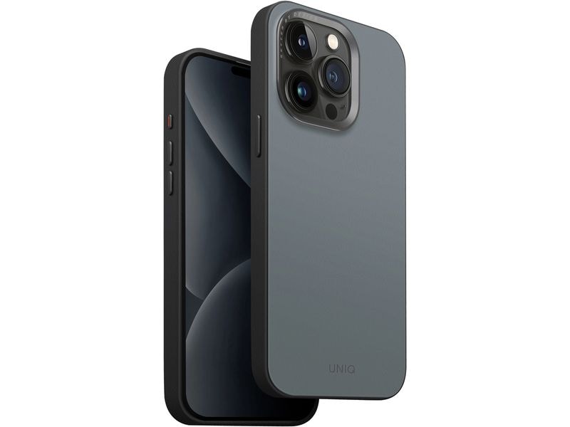 Uniq Back Cover Lyden iPhone 15 Pro Case Ivory Blau/Schwarz