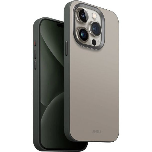 Uniq Back Cover Lyden iPhone 15 Pro Case Ivory Grün
