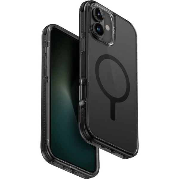 Uniq Back Cover Combat Hybrid iPhone 16 Plus Carbon