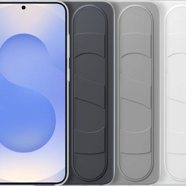 Samsung Back Cover Standing Grip Galaxy S25+ Weiss