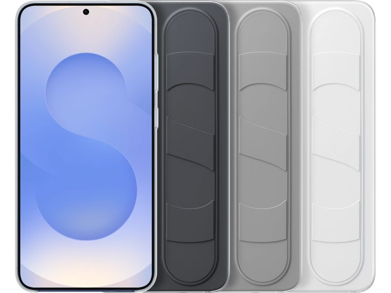 Samsung Back Cover Standing Grip Galaxy S25+ Weiss