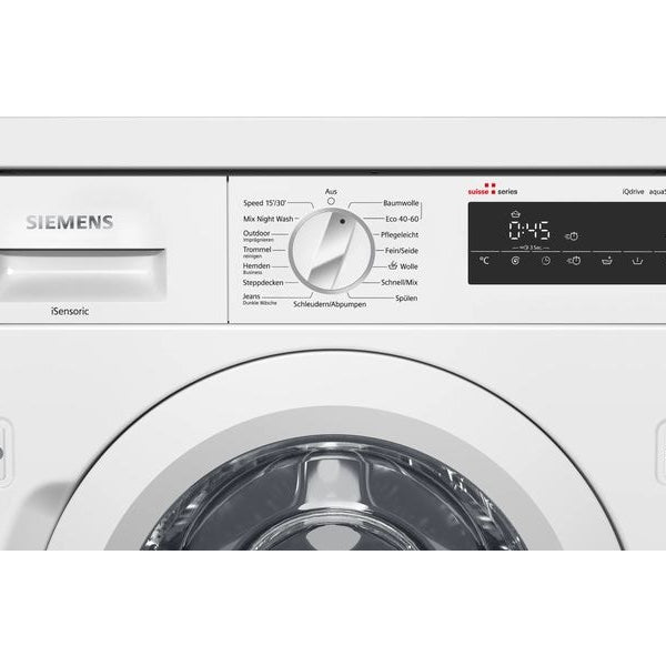 Siemens Einbau Waschmaschine WI14W542CH Links