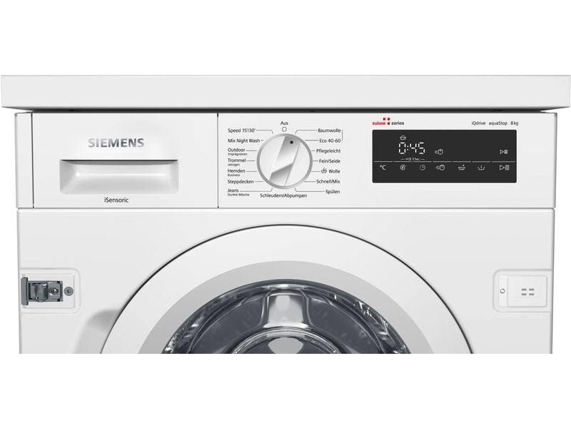 Siemens Einbau Waschmaschine WI14W542CH Links