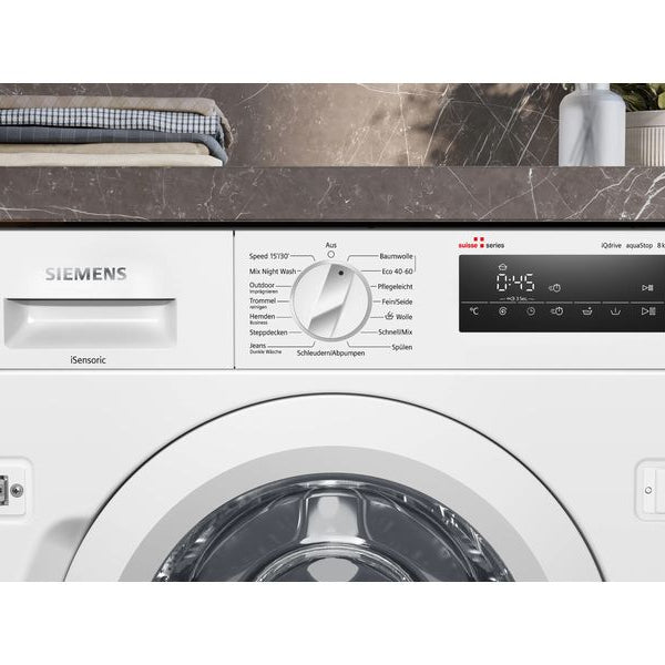 Siemens Einbau Waschmaschine WI14W542CH Links