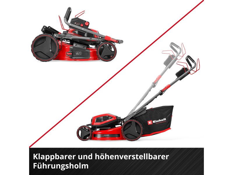 Einhell Professional Akku-Rasenmäher GP-CM 36/52 S Li BL Kit, 4 x 5.2Ah