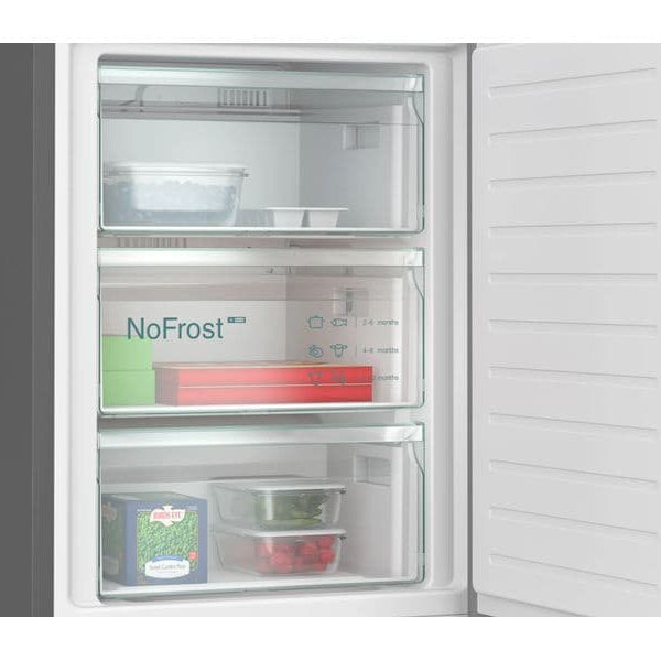 Siemens Kühl-Gefrierkombination KG39NSBBF Rechts/Wechselbar, Schwarz