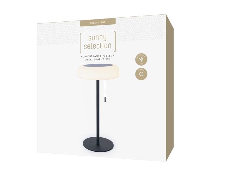 STT Tischleuchte Solar Comfort Lamp Black