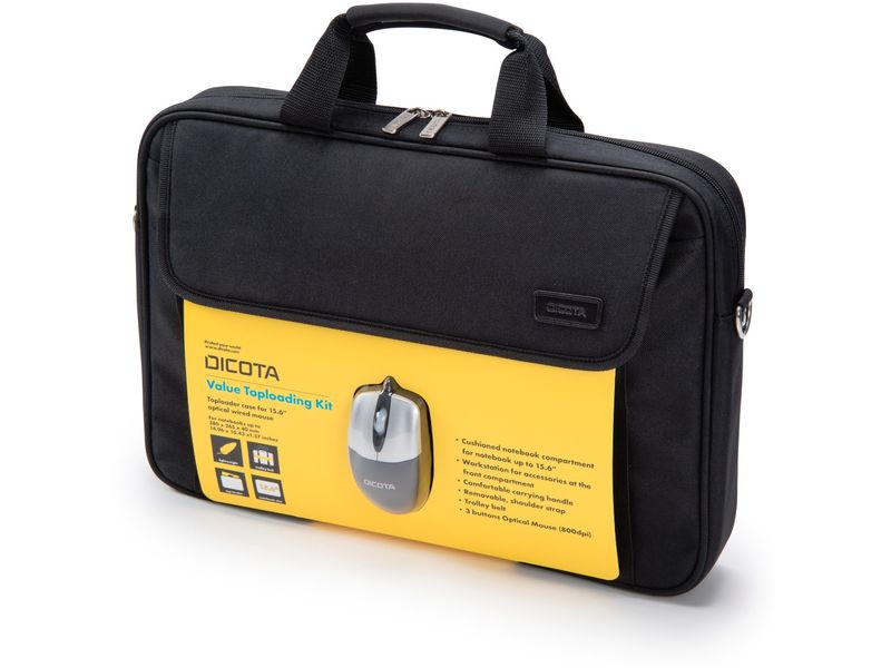 DICOTA Notebooktasche Value Toploading Kit 15.6 "