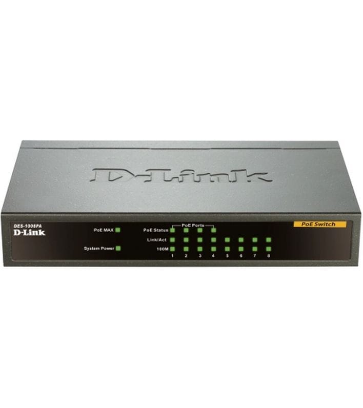 D-Link PoE Switch DES-1008PA 8 Port