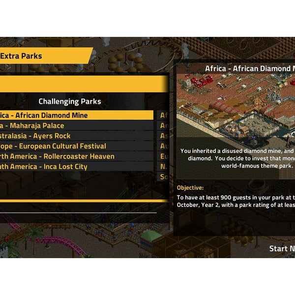 GAME RollerCoaster Tycoon Classic