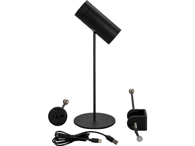 Konstsmide Akku-Tischleuchte Multi LED 2200/3000K, Dimmbar - Schwarz