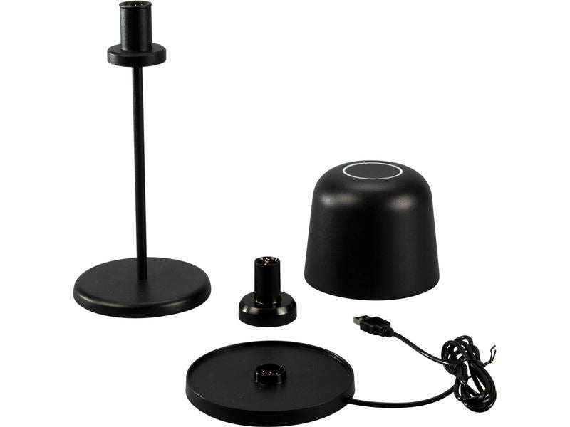 Konstsmide Akku-Tischleuchte Biot LED 2200/2700K, Dimmbar - Schwarz