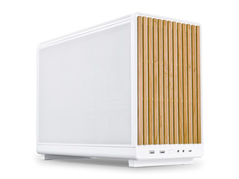 Lian Li PC-Gehäuse A3-mATX Wood Edition Buche, Weiss