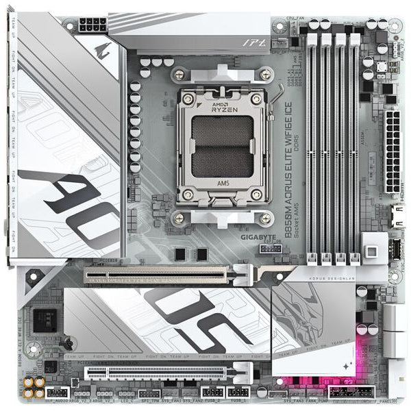 Gigabyte Mainboard B850M AORUS ELITE WIFI6E ICE