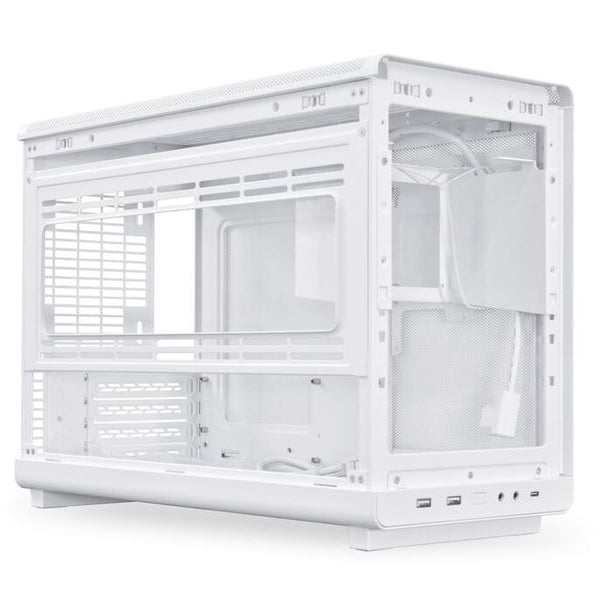 Lian Li PC-Gehäuse A3-mATX Wood Edition Buche, Weiss