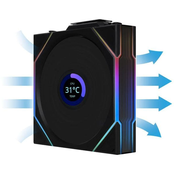 Lian Li PC-Lüfter Uni Fan TL Wireless LCD PWM Schwarz