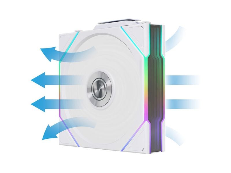 Lian Li UNI FAN TL Wireless PWM 3er-Pack – Reverse Blade Weiss