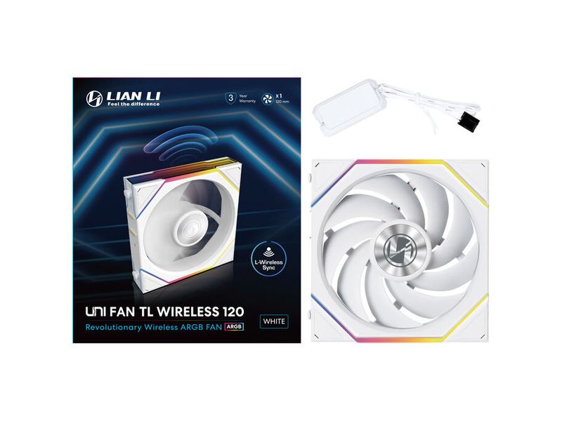 Lian Li PC-Lüfter UNI FAN TL Wireless ARGB PWM Weiss