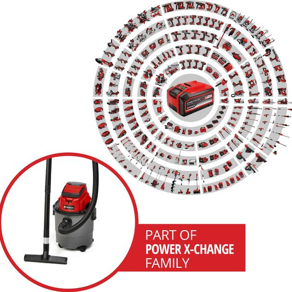 Einhell Akku-Nass-/Trockensauger TC-VC 18/15 Li-Solo
