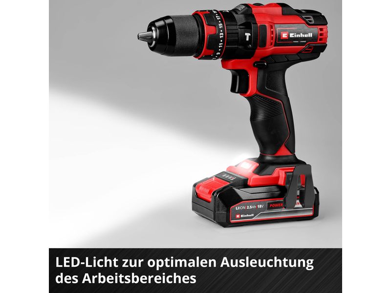Einhell Akku-Schlagbohrschrauber TE-CD 18/44 Li-i (1 x 2.5Ah)