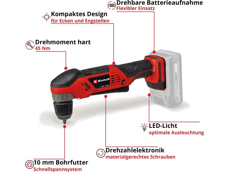 Einhell Bohrmaschine TE-AD 18 Li – Solo