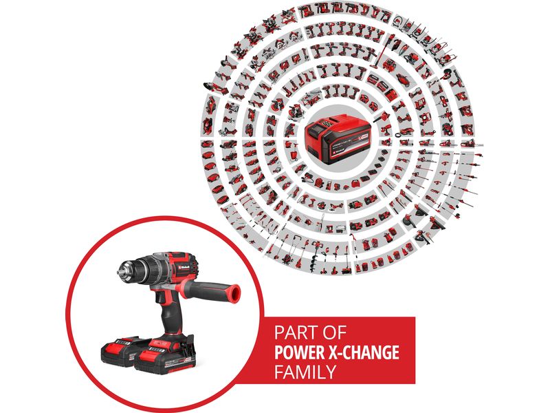 Einhell Akku-Schlagbohrschrauber TP-CD 18/70 Li-i BL (2 x 2.0Ah)