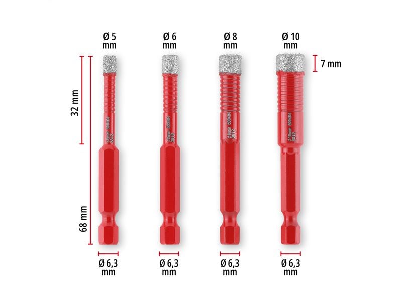Einhell XS-CASE Dia. Fliesenb. 4tlg LS