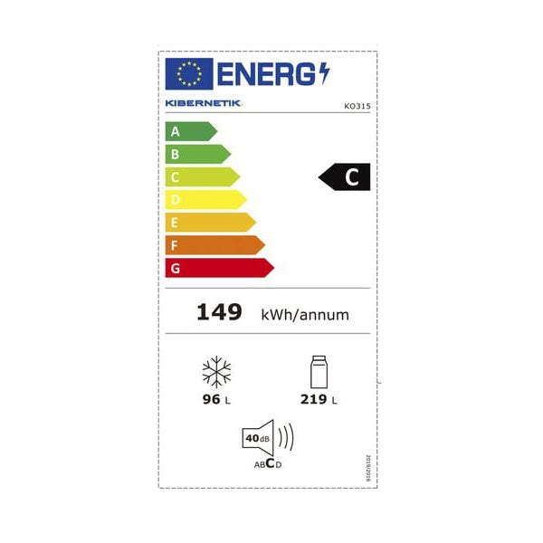 Kibernetik Kühl-Gefrierkombination KO315 C - Weiss